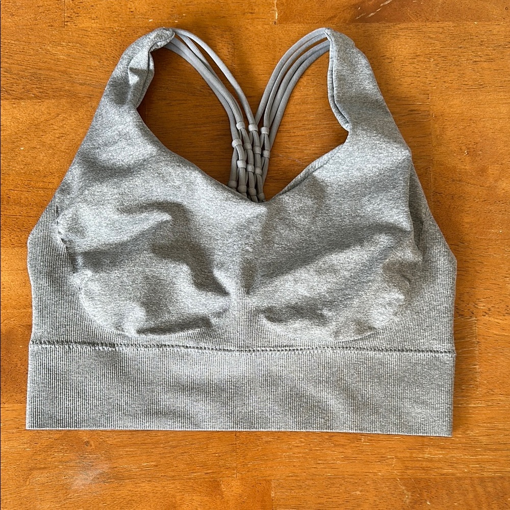 Silver Seamless Intimate Bra with Racerback Design